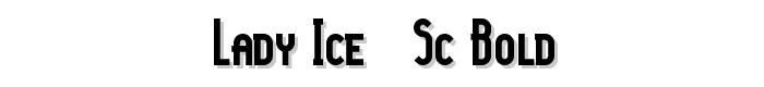 Lady Ice - SC Bold font